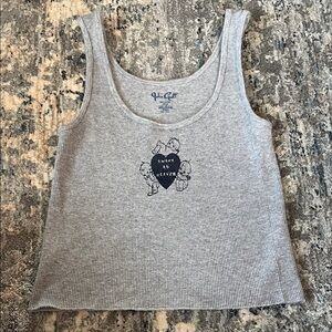 Brandy Melville Gray Crop Top